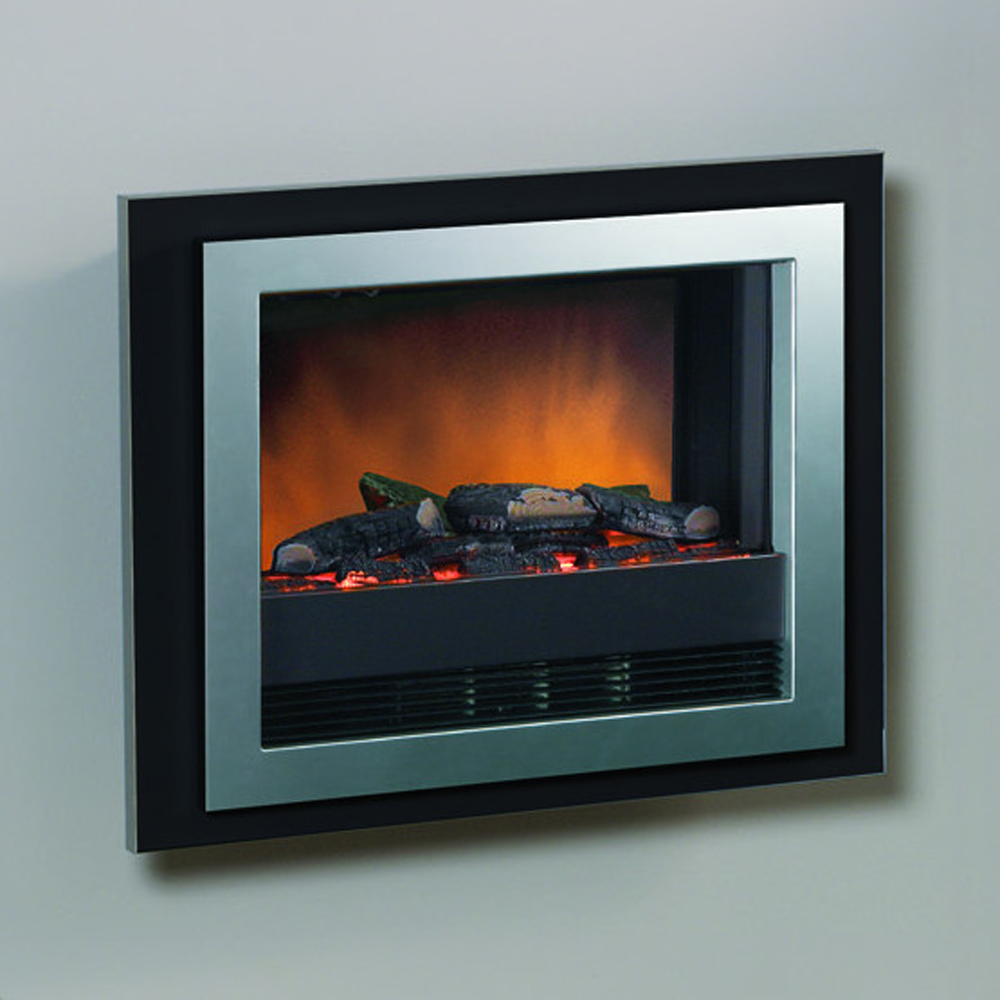 Dimplex Bizet electric wall mounted fire with black frame