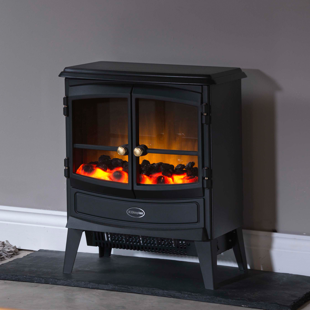Dimplex Springborne electric stove in matt black finish