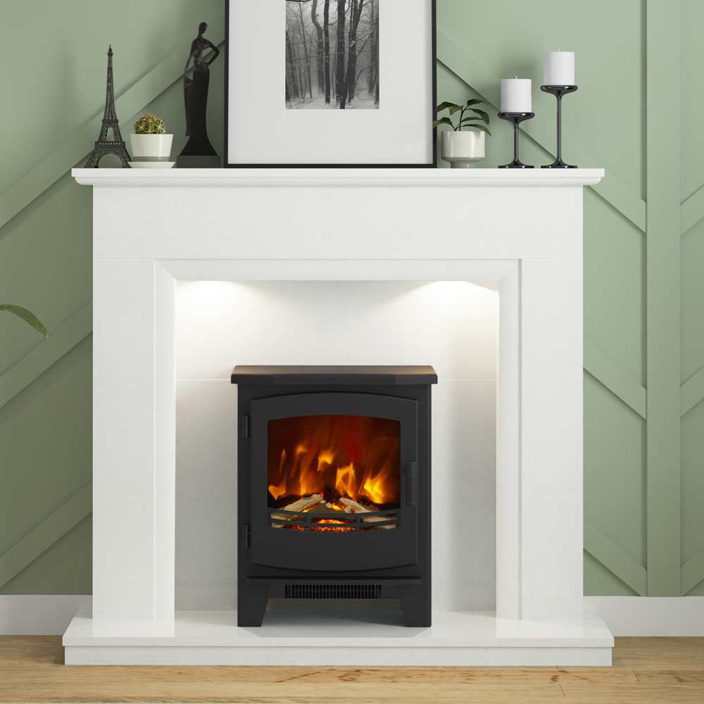 Elgin & Hall Roesia Surround in white micro marble