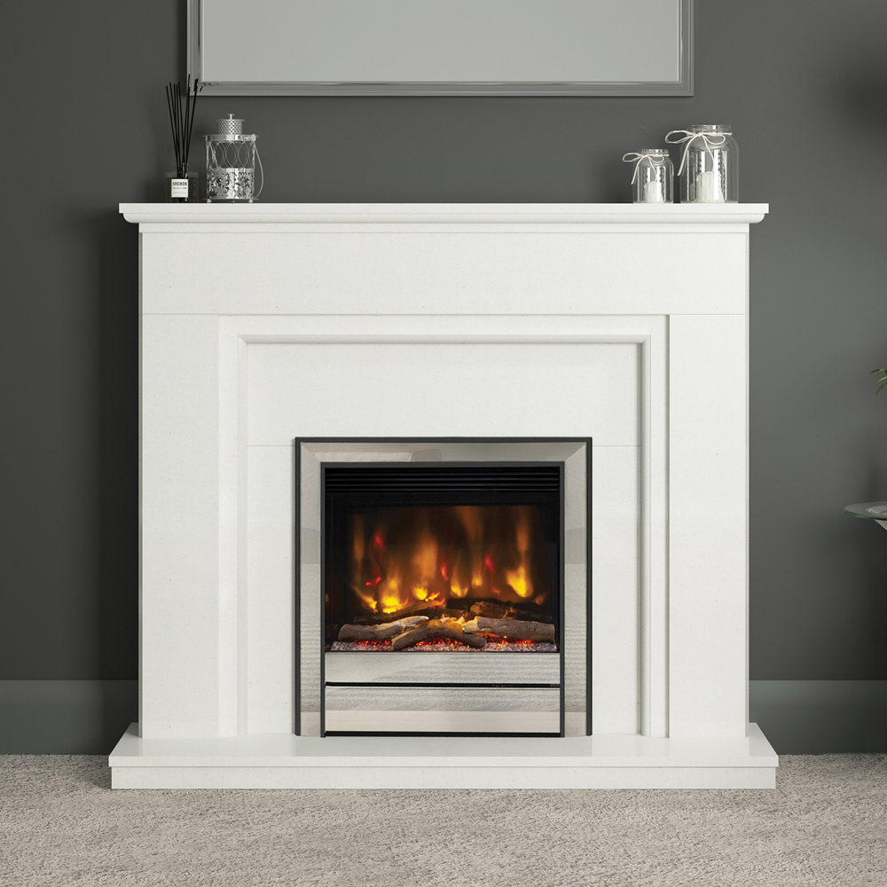 Elgin & Hall Willaston electric suite in white micro marble