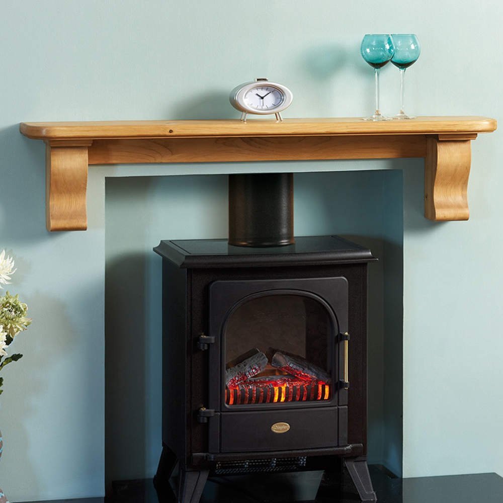 Plain Corbel Shelf in a standard waxed pine finish