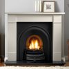 Gallery Collection 56" Brompton fireplace in Agean Limestone