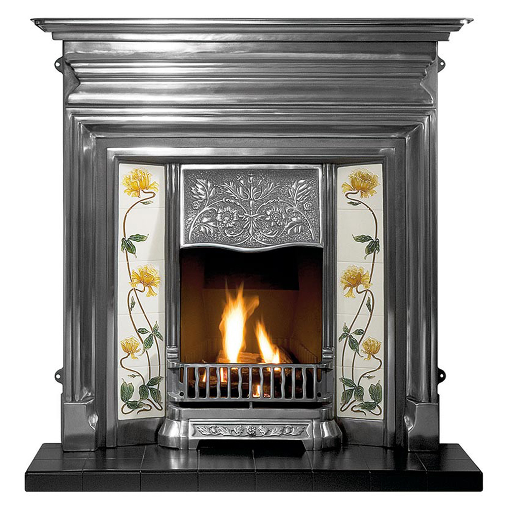 Gallery Collection Edwardian cast iron combination fireplace