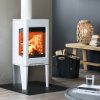 Jotul F163 Wood Burning Stove in white enamel