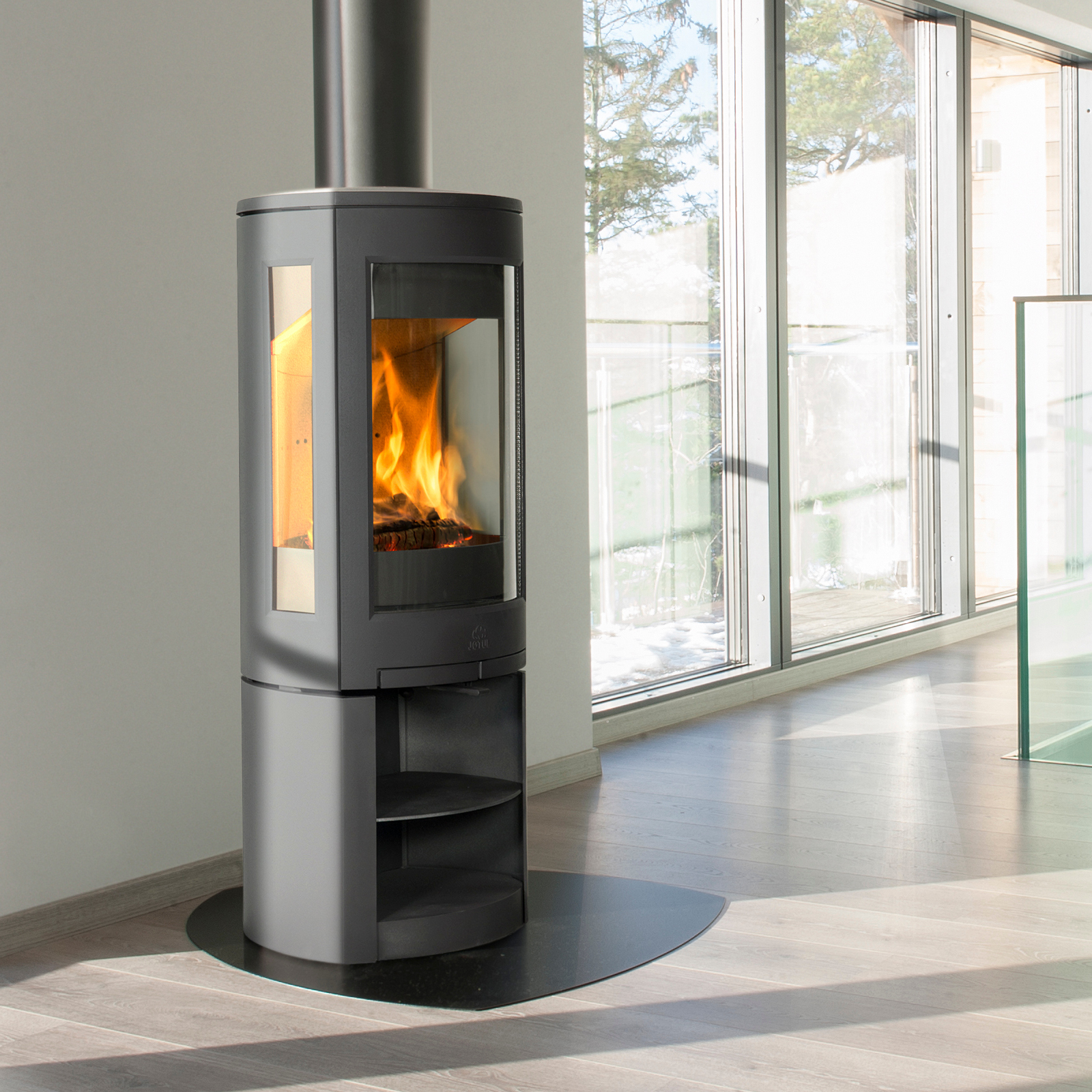 Jotul F371 Advance wood burning stove in black