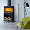 Jotul F520 wood burning stove in black