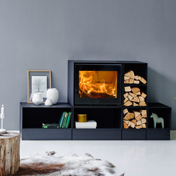 Scan 1003cBox VE wood burning stove in black