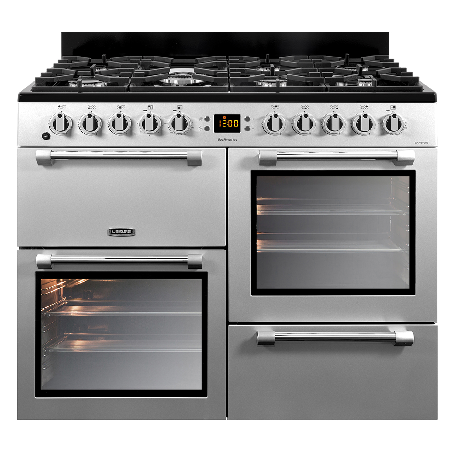 Leisure Cookmaster CK100F232S range cooker in silver