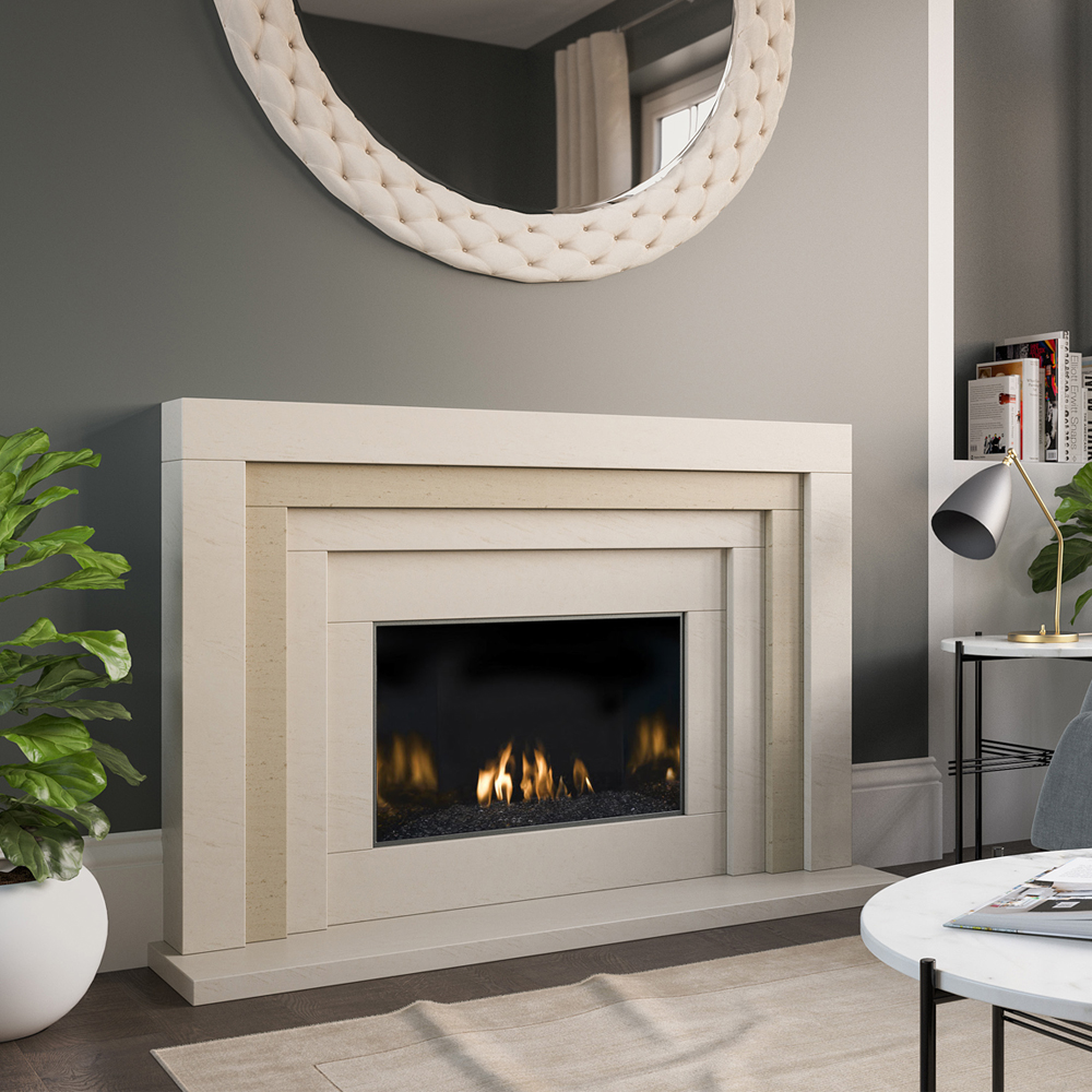 Pudsey Marble 3 Step Fireplace