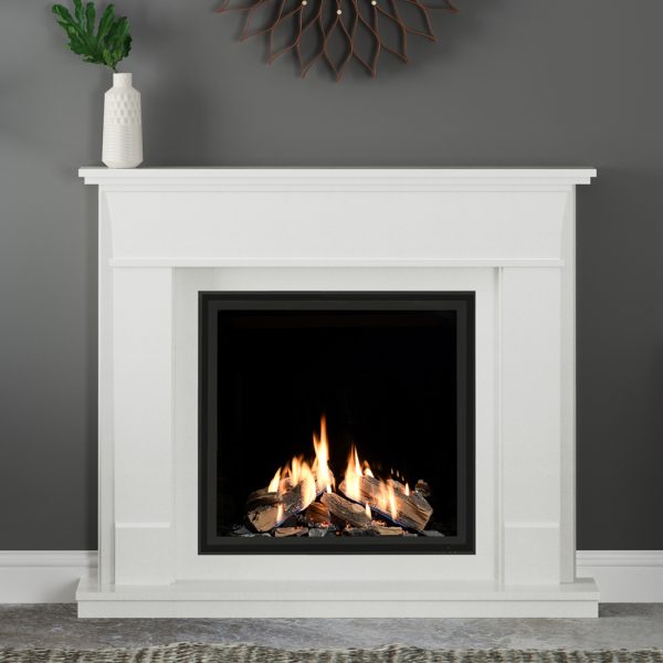 Elgin & Hall Erdington 750 Gas Suite in white micro marble