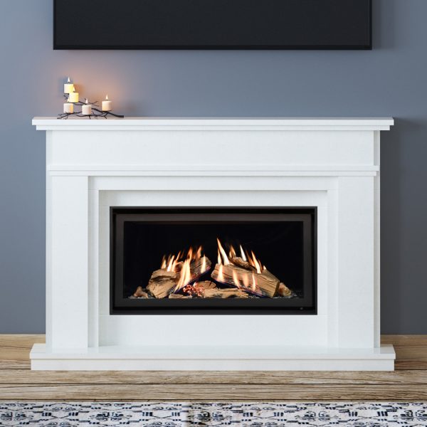 Elgin & Hall Harlow 800CF Gas Suite in white micro marble