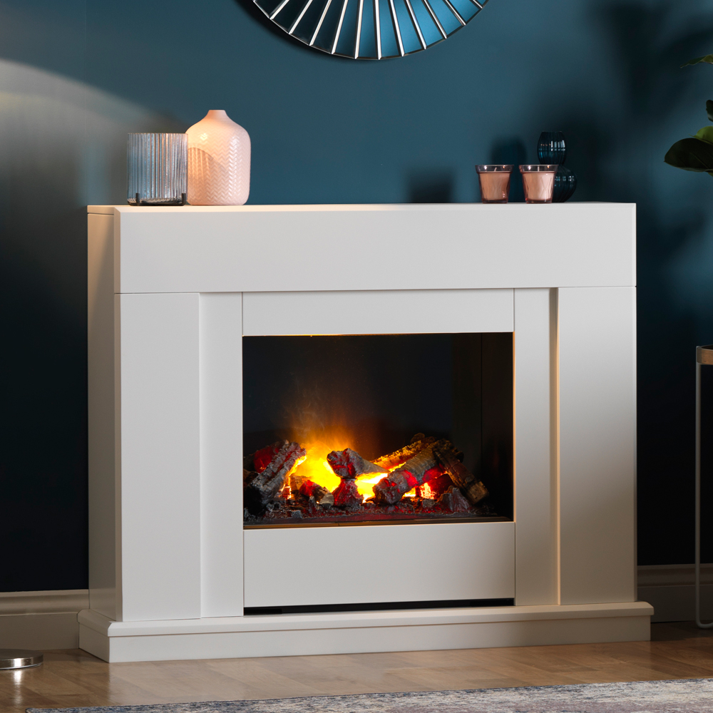 Dimplex Cvalli electric suite in a white finish