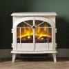 Dimplex Fullerton electric stove in a matt cream finish