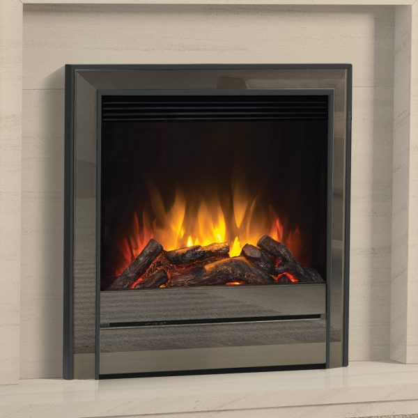 Elgin & Hall 22" Chollerton electric fire in black nickel