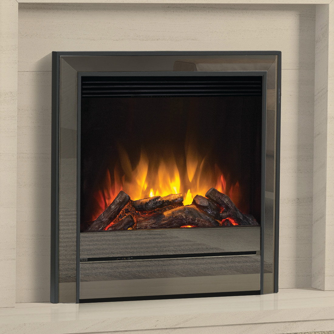 Elgin & Hall 22" Chollerton electric fire in black nickel