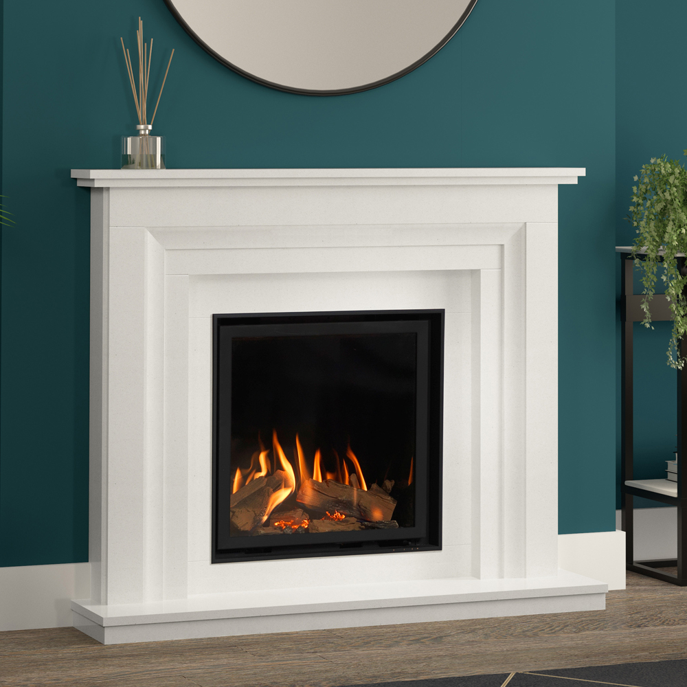 Elgin & Hall Hartley 600CF gas suite in white micro marble