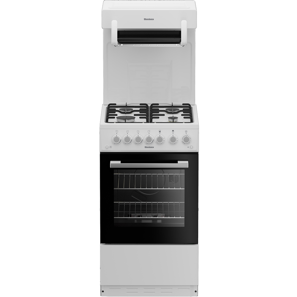 Blomberg GGS9151W cooker with eye level grill in white
