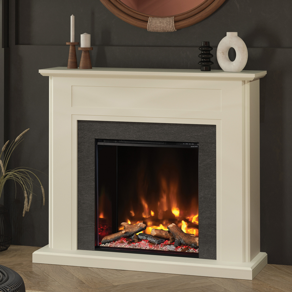 Elgin & Hall Azara electric suite in Angora finish with Nightfall