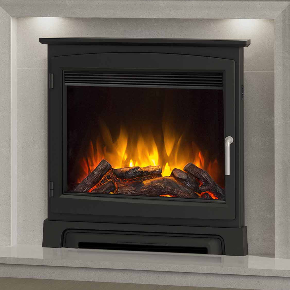 Elgin & Hall 22" Chollerton Cast Stove front electric fire