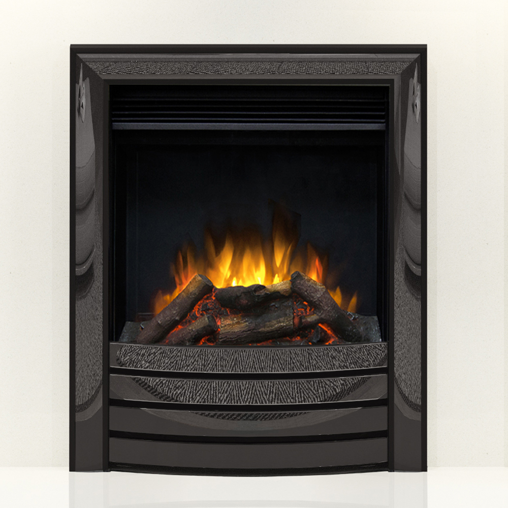 Elgin & Hall 16" Chollerton Devotion electric fire in black nickel