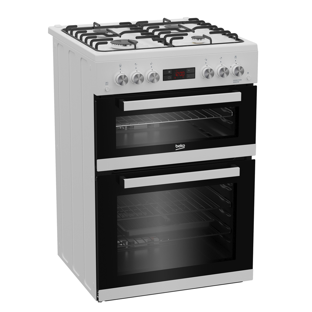 Beko EDG634W double oven cooker in white