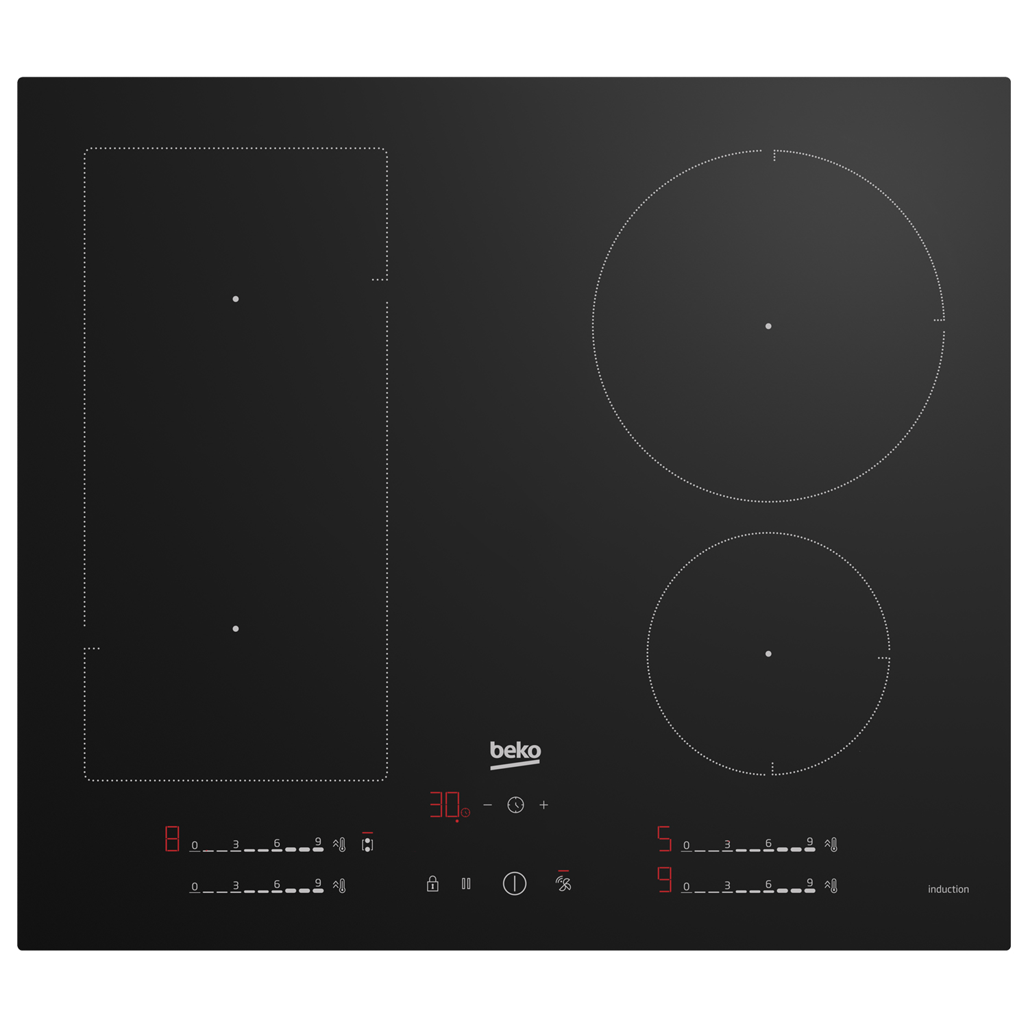 Beko HIIP64530UFT induction hob