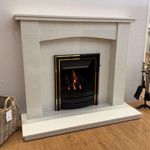 Pudsey Classical Fireplace in Vanilla Ice Marble