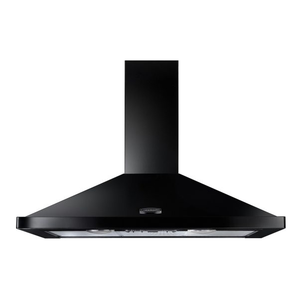 Rangemaster 90 cm chimney hood in black