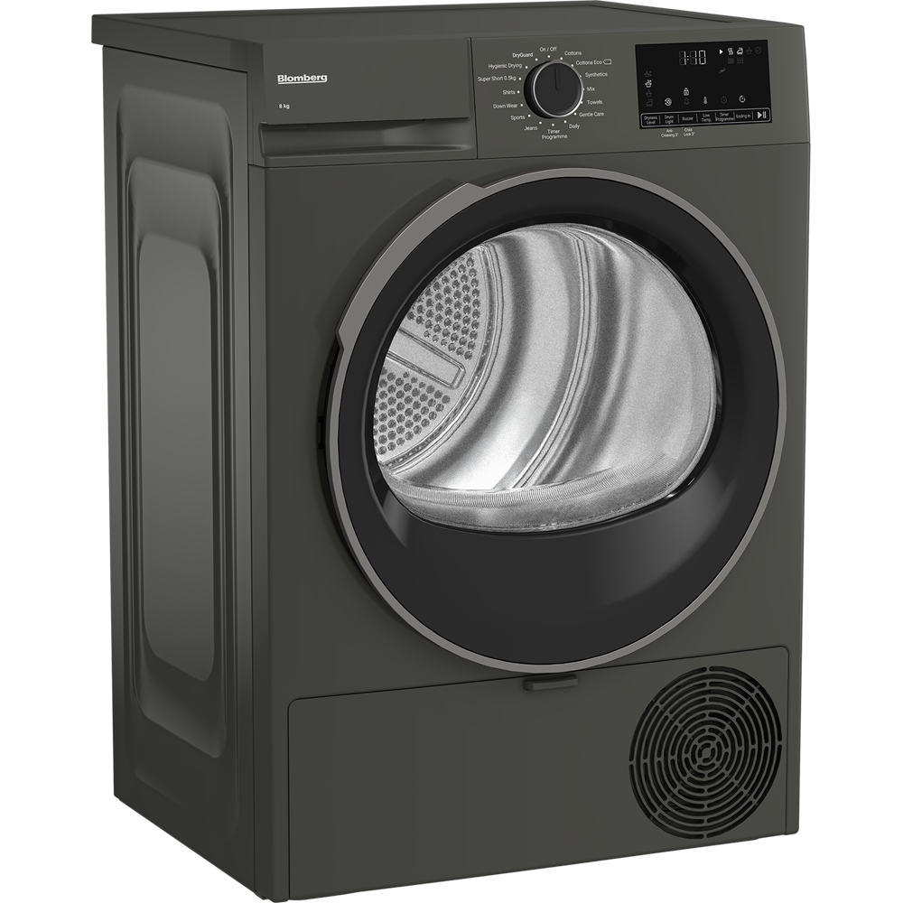 Blomberg LTA18321G heat pump tumble dryer in graphite