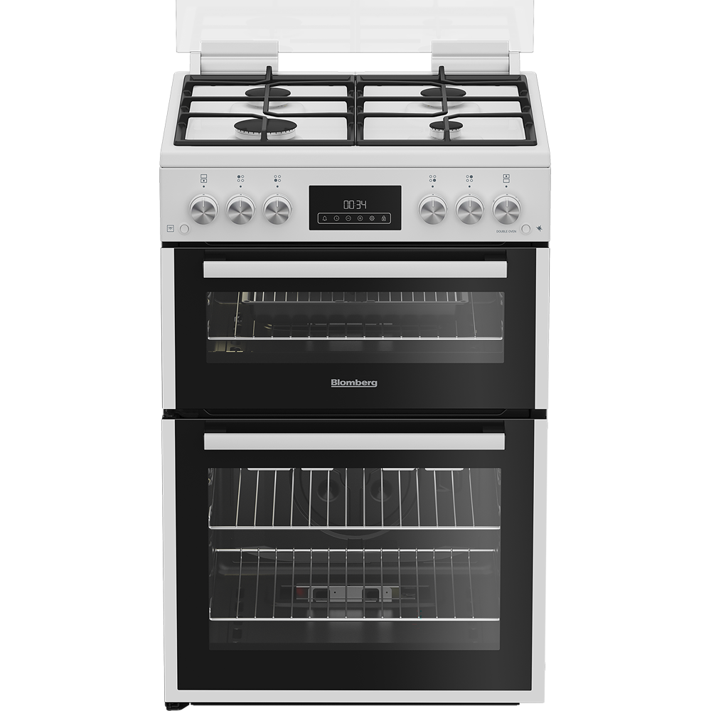 Blomberg GGRN655W gas cooker in white
