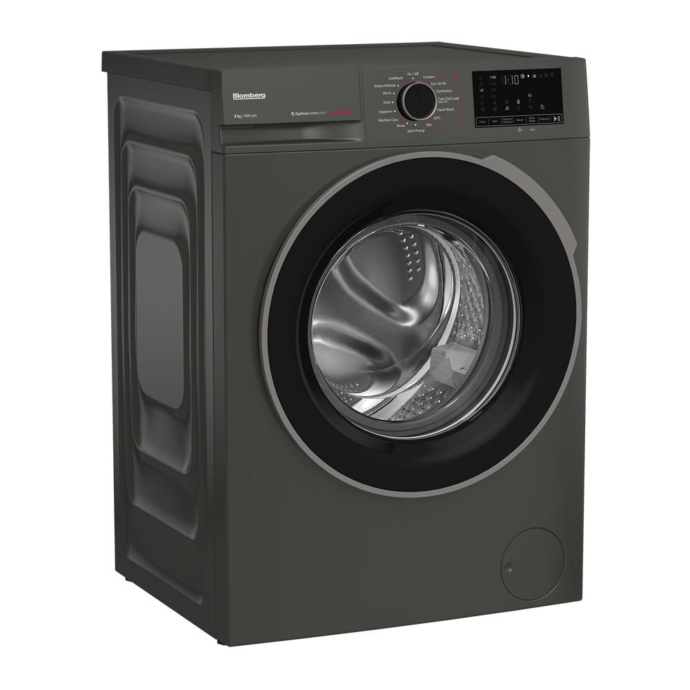Blomberg LWA18461G washing machine in graphite